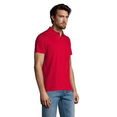 Heren prescott jersey poloshirt (rood)