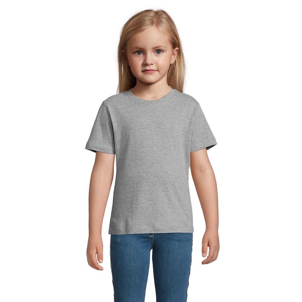 Childrens/Kids Regent Melange Round TShirt (Grey)