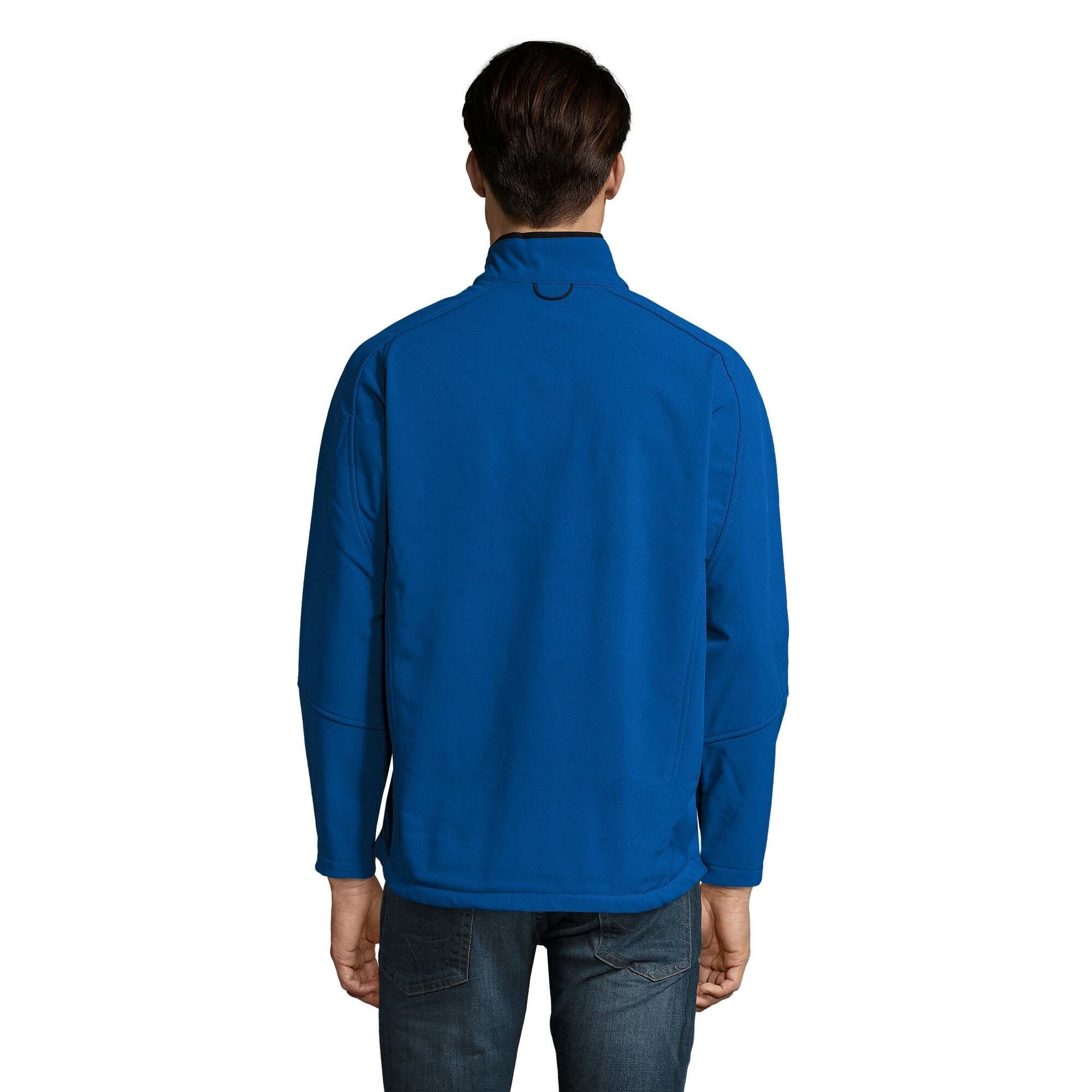 Heren Relax Soft Shell Jas (Koningsblauw) 2/4