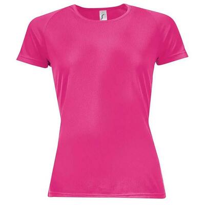 Dames sportief raglan tshirt (koningsblauw)