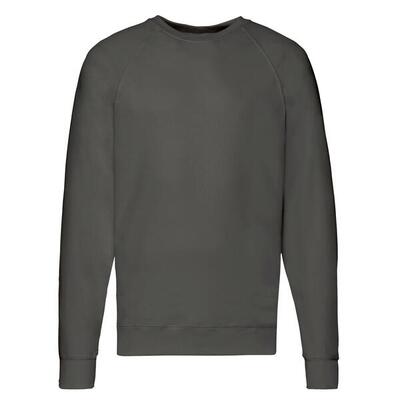 Unisex lichtgewicht raglan sweatshirt voor volwassenen (wit)