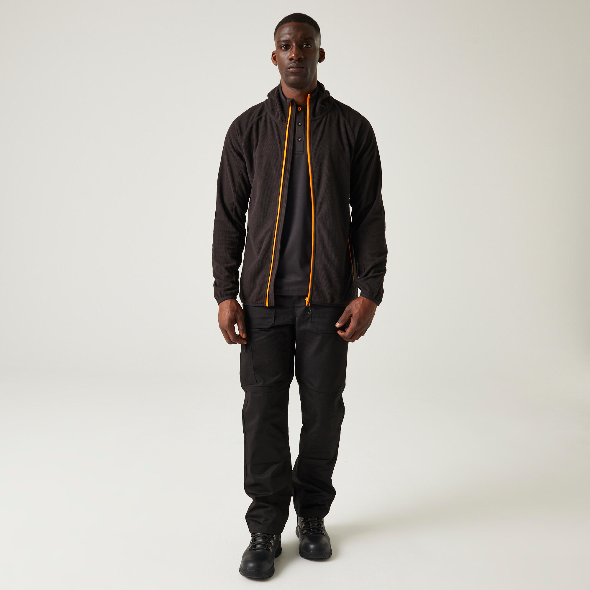 Polaire Randonnée - Nagate Full Zip noir homme 3/4