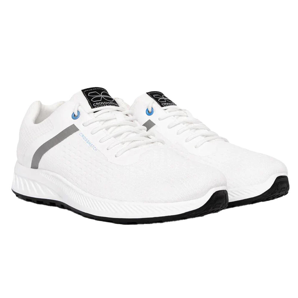 CROSSHATCH Mens Kamran Trainers (White)