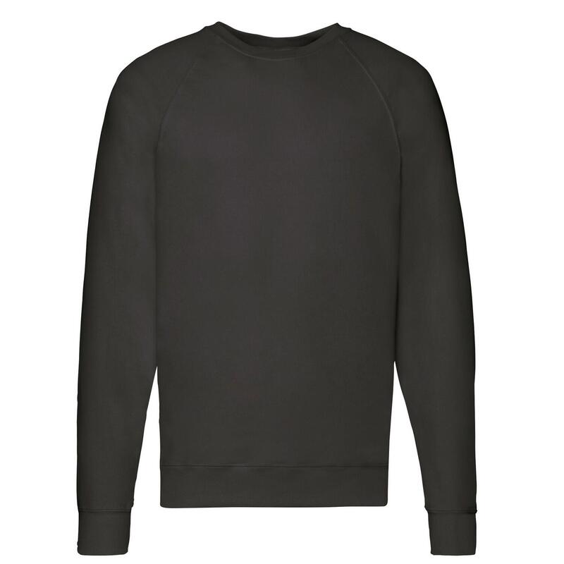 Jersey de Ligero Raglan para Adultos Unisex Negro