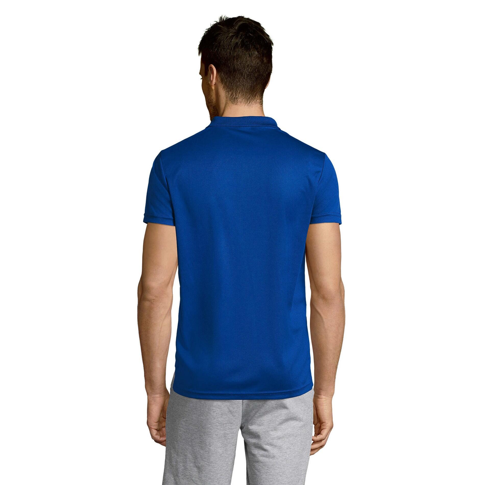 Polo PERFORMER Homme (Bleu Roi) 2/4