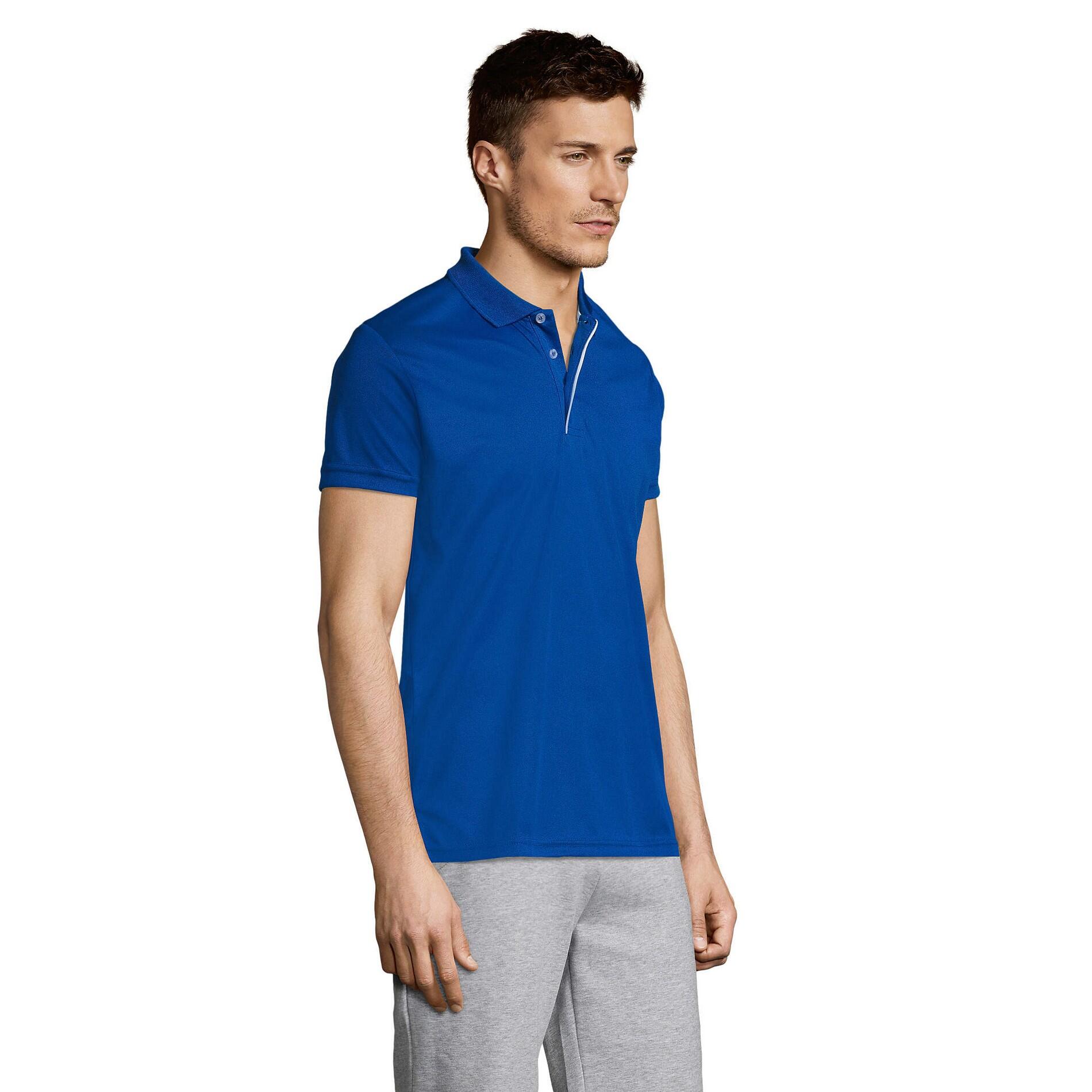 Polo PERFORMER Homme (Bleu Roi) 3/4