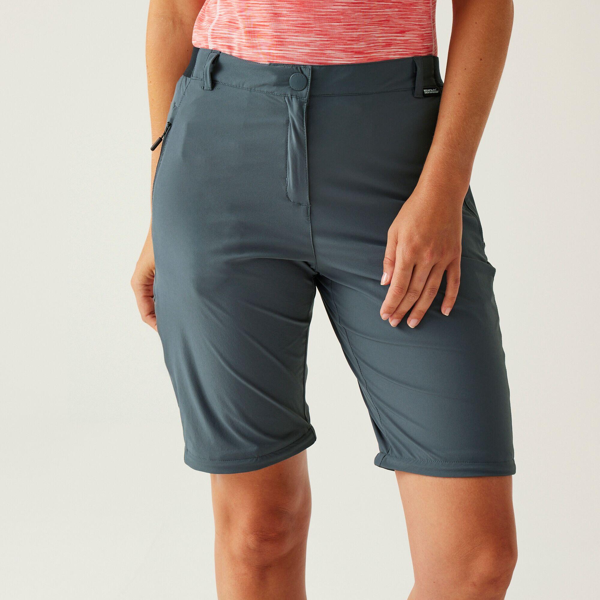 Pantaloni Escursionismo Donna Travel Light Zip Off Packaway 6/7