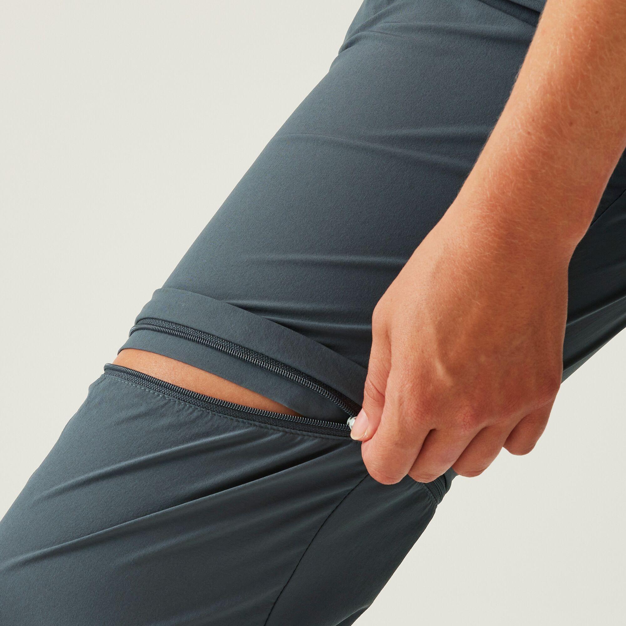 Pantaloni Escursionismo Donna Travel Light Zip Off Packaway 5/7