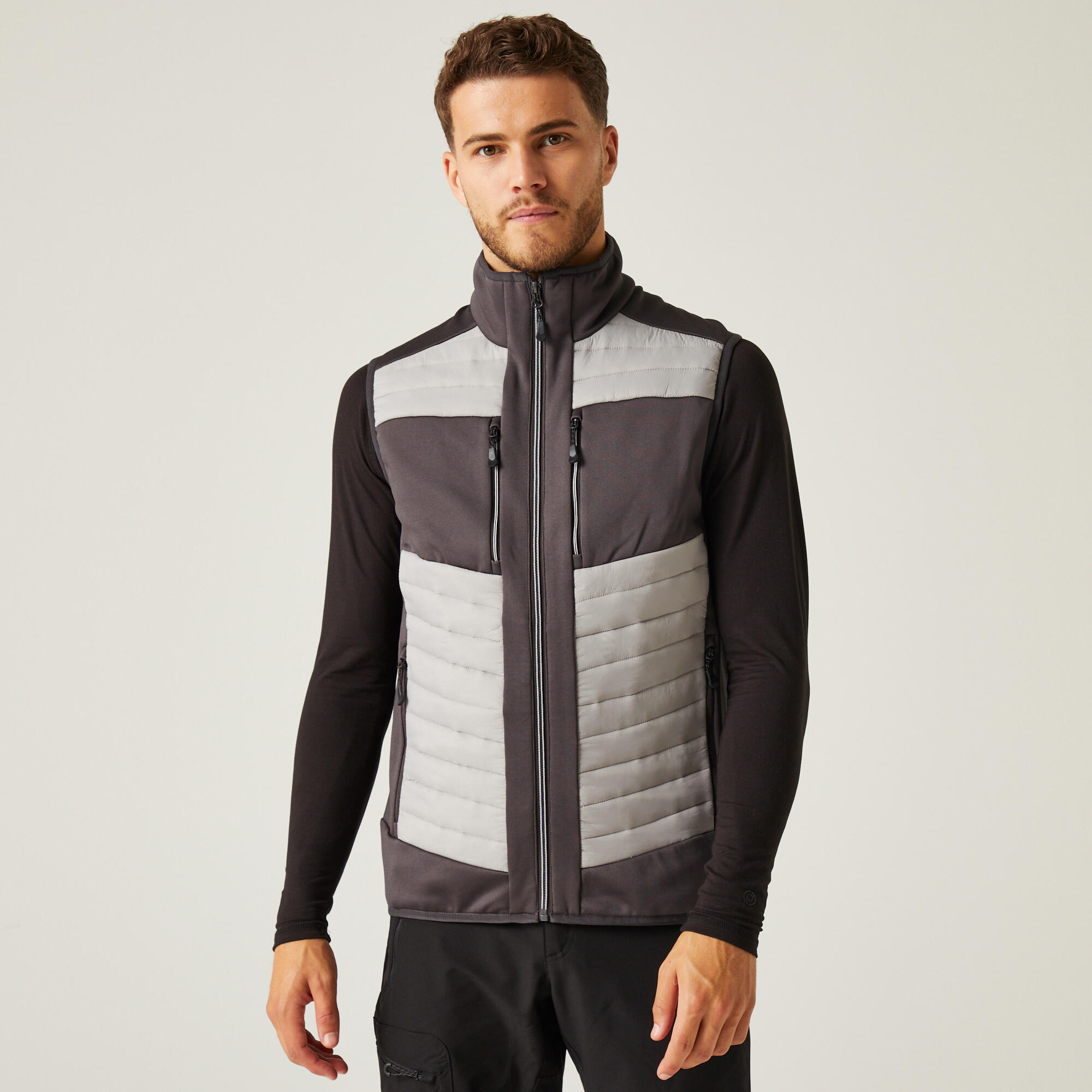 REGATTA Erwachsene Jacke - E-Volve Thermal Hybrid Bodywarmer, grau und schwarz