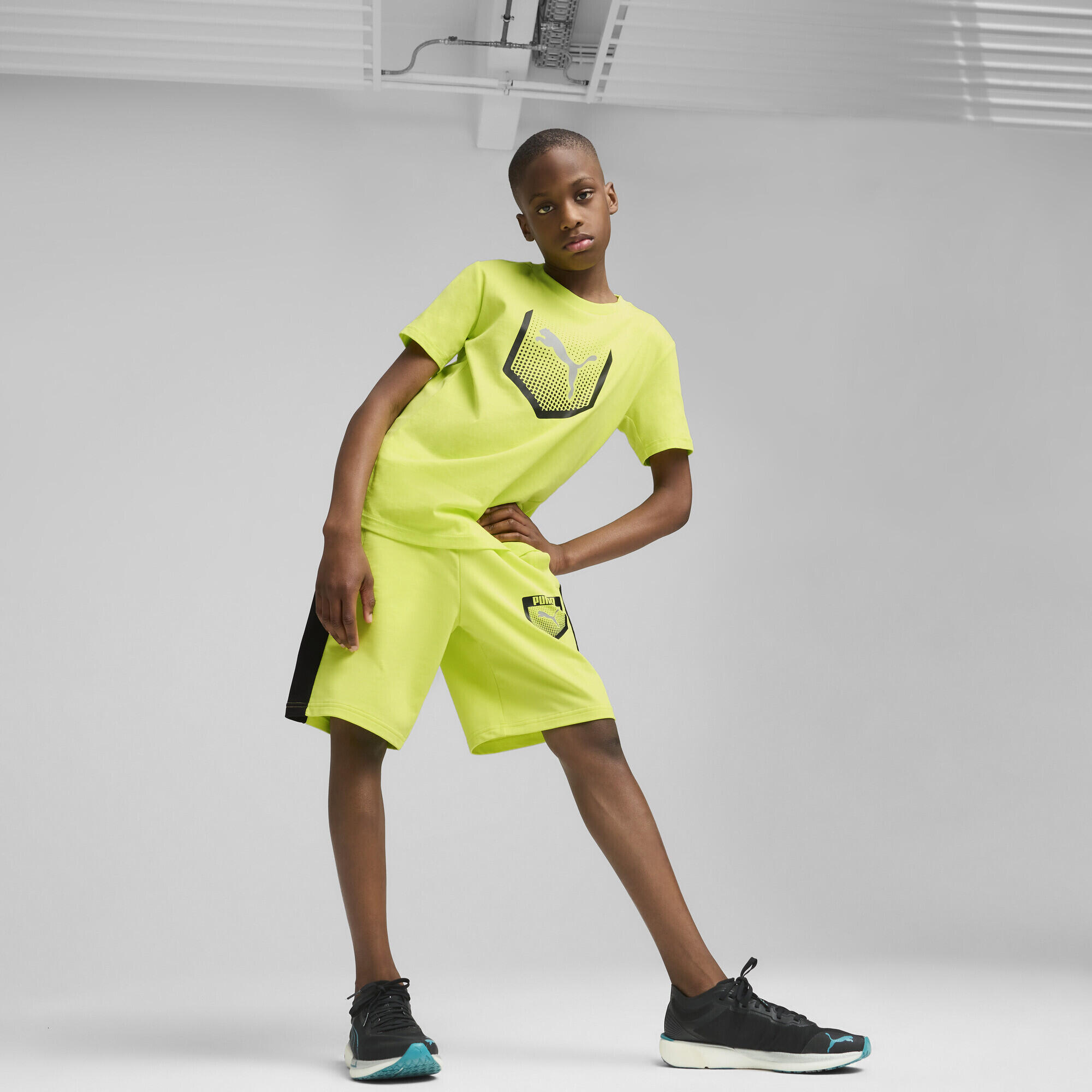 Short molletonné à motif Active Sports Enfant et Adolescent PUMA 4/7