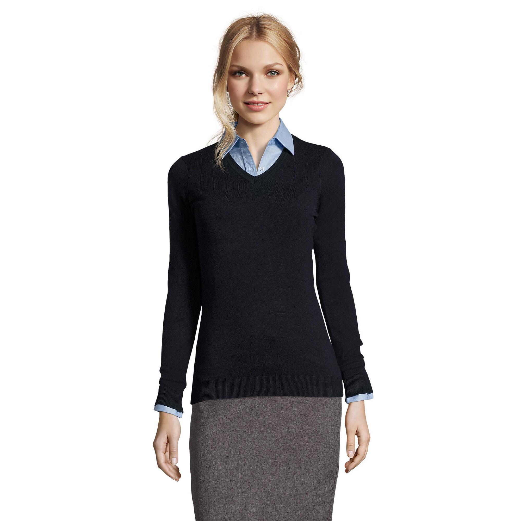 Sol's - Pull Glory Femme (bleu Marine Français) - Sweat-shirt - Bleu - S - Decathlon