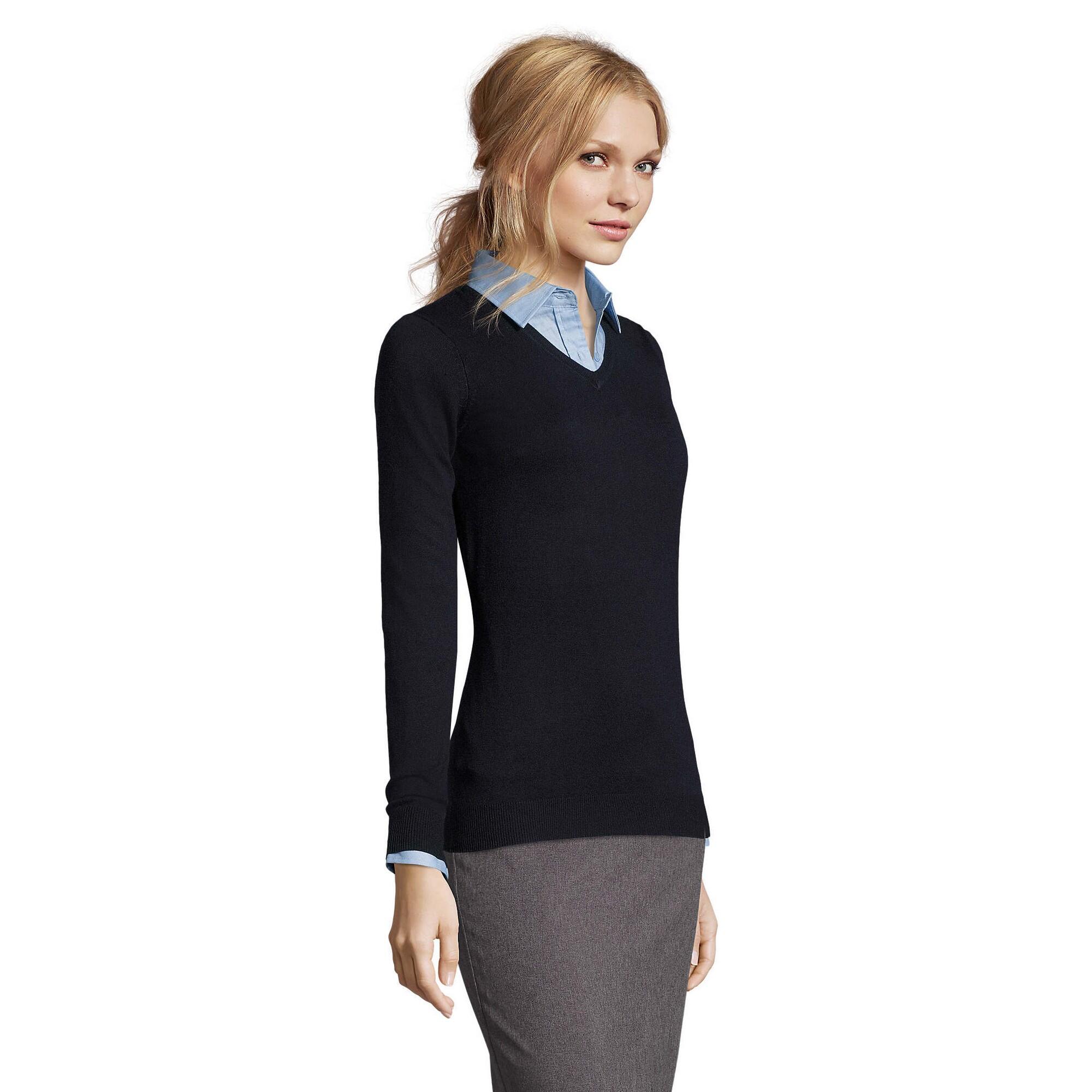 Maglione Donna SOLS Glory Blu Scuro 3/4