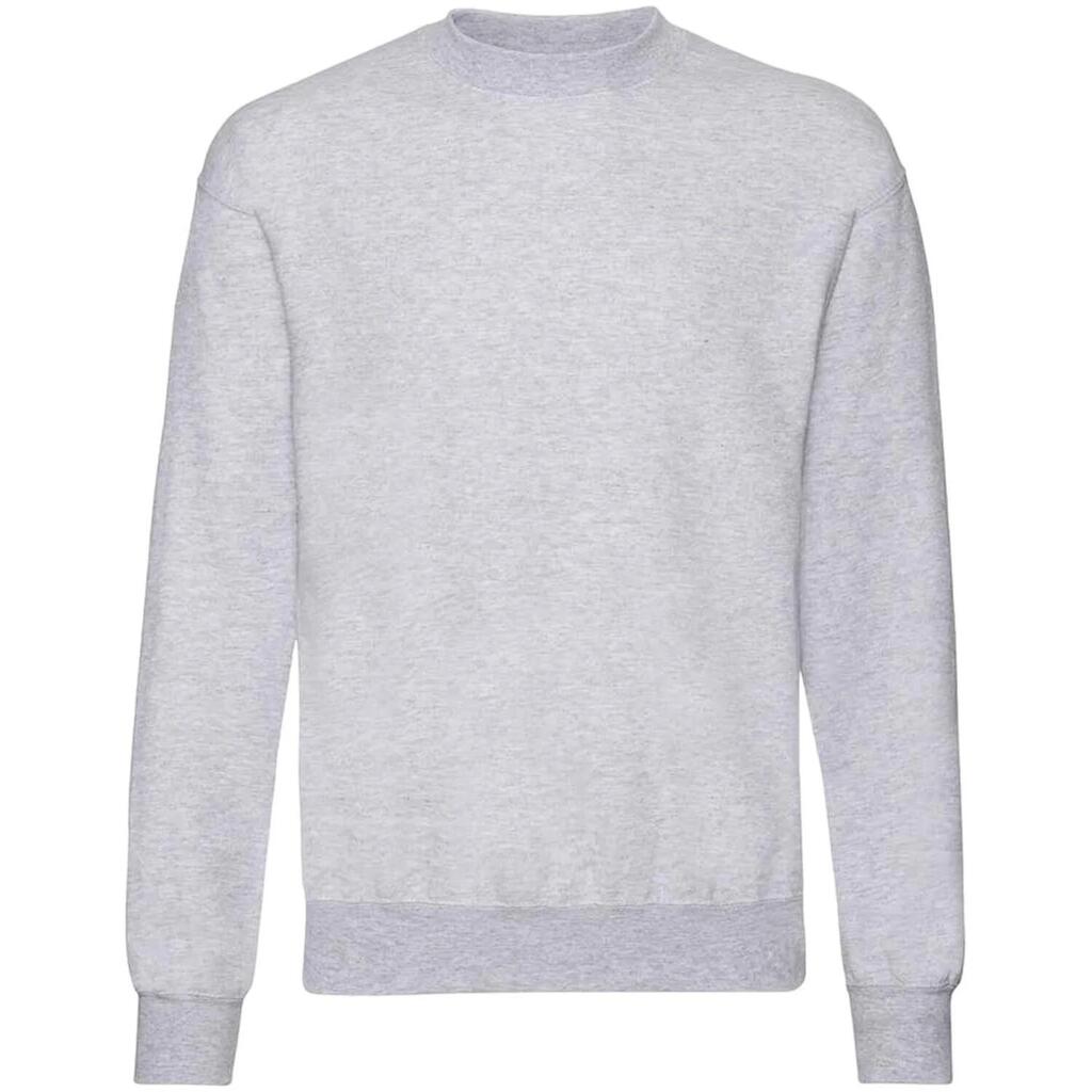 Unisex Adult Classic Plain Setin Sweatshirt (Heather Grey)