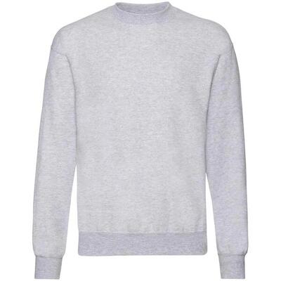 Uniseks klassiek effen sweatshirt voor volwassenen (wit)