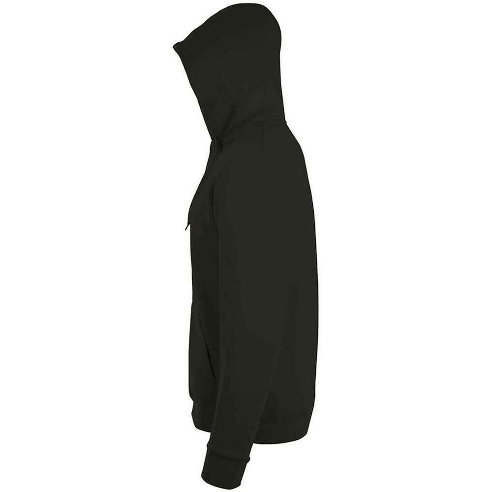 Felpa Con Cappuccio Adulto Unisex SOLS Stone Nero 3/4