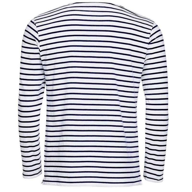 Tricou Drumeții În Natură SOLS Marine In Dungi Bărbați