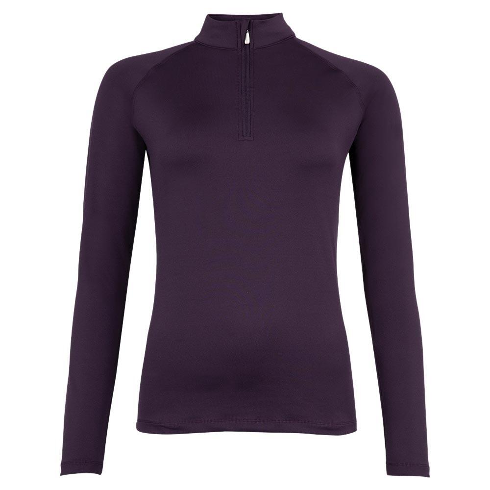 Br - Maillot Équitation Zip Manches Longues Br Equitation Event - Maillot Manches Longues - Bleu|violet -  Xl - Decathlon