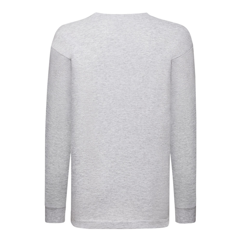 Camiseta Valueweight de Jaspeado de Manga Larga para Niños/Niñas Gris Jaspeado 2/3