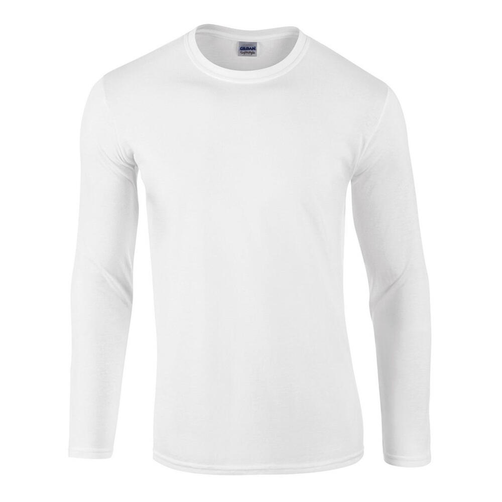 Gildan - Tshirt Manches Longues Softstyle Adulte (blanc) - T-shirt Manches Longues - Blanc - 48 Xl - Decathlon