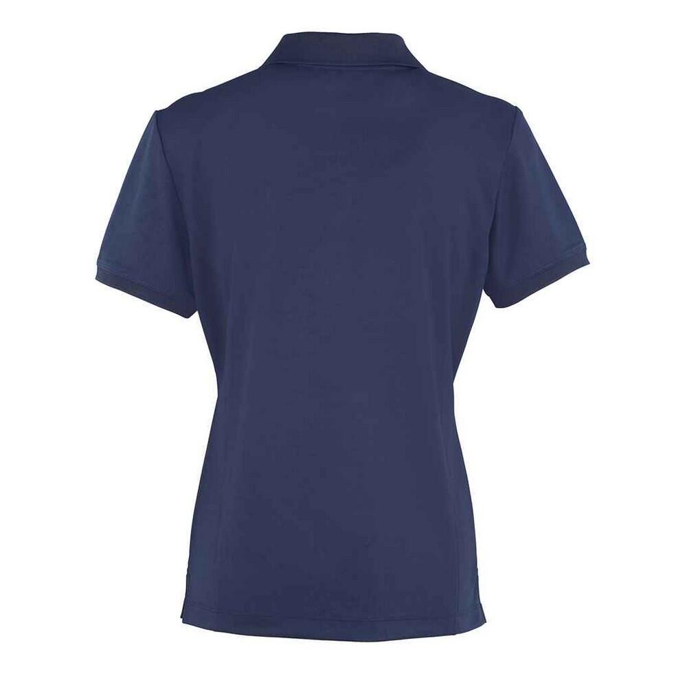Camisola pólo Coolchecker para senhora/senhora (Azul Marinho) 2/4