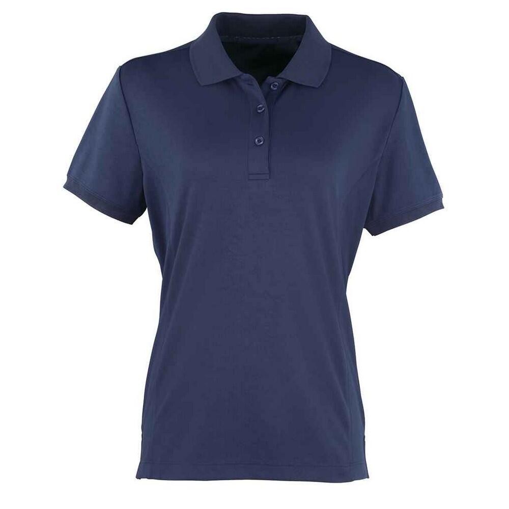 Womens/Ladies Coolchecker Polo Shirt (Navy)