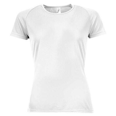 Dames sportief raglan tshirt (koningsblauw)
