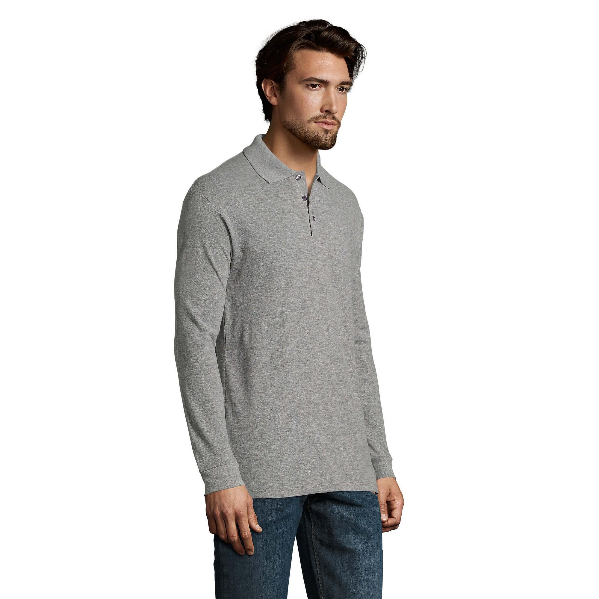 Polo STAR Adulte (Gris Chiné) 3/4