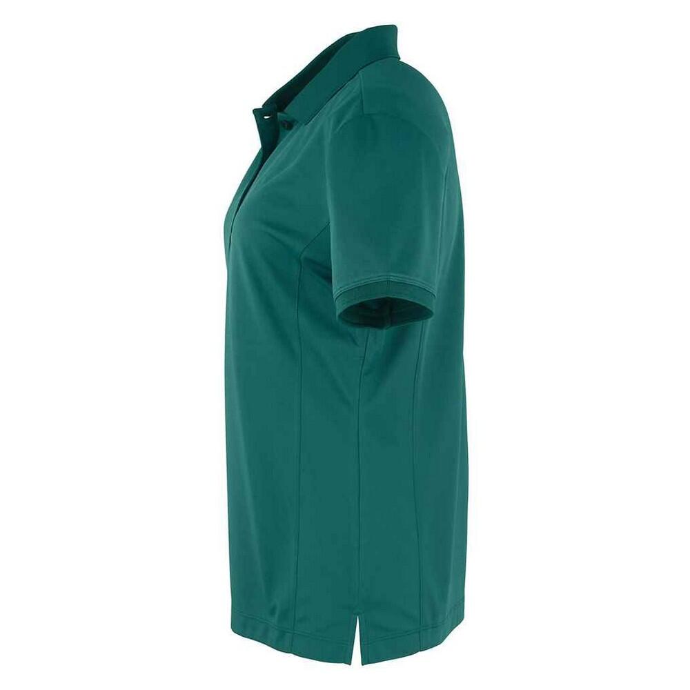 Polo de Coolchecker para Mujer Verde Botella 3/4