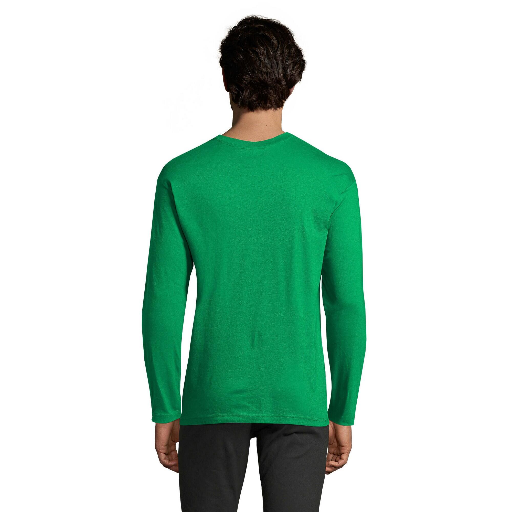 Maglietta Manica Lunga Uomo SOLS Monarch Verde Kelly 2/3