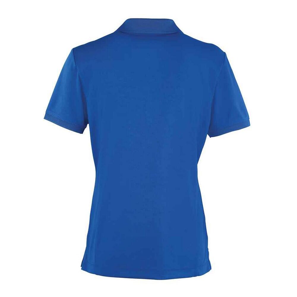 Camisola pólo Coolchecker para senhora/senhora (Azul Real) 2/4