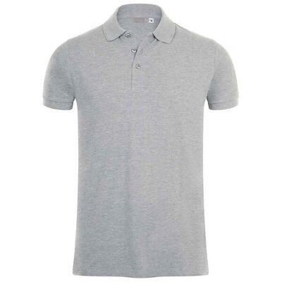 Heren phoenix poloshirt (grijze melange)