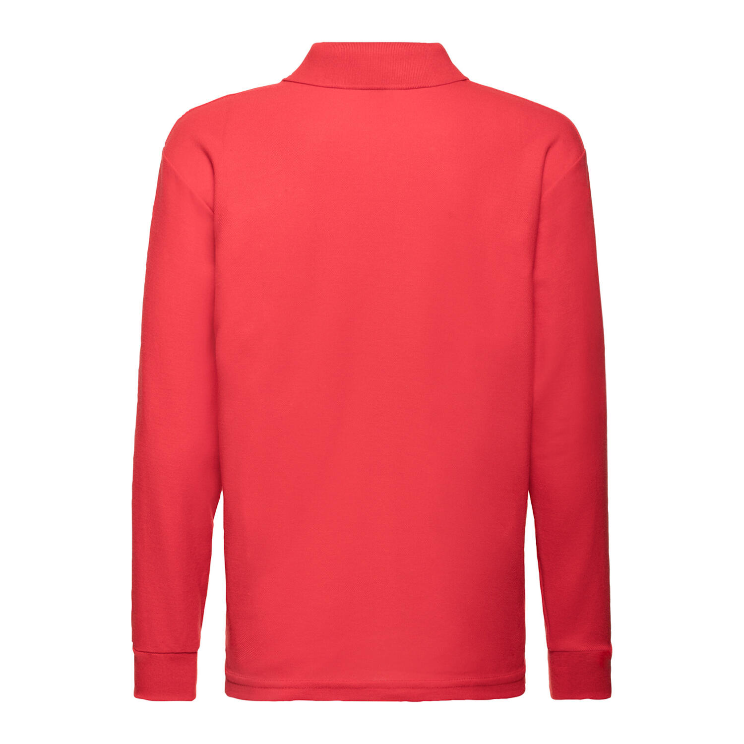 Polo Manches Longues Enfant (Rouge) 2/3