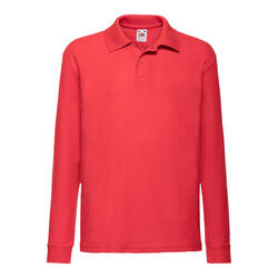 Polo Manches Longues Enfant (Rouge)