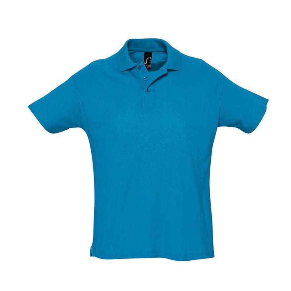 Mens Summer II Polo Shirt (Aqua)