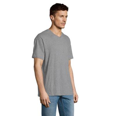 Unisex volwassen victory v hals tshirt (grijze melange)