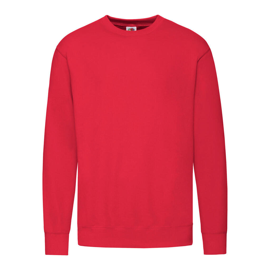 Unisex Adult Lightweight Setin Sweatshirt (Red)