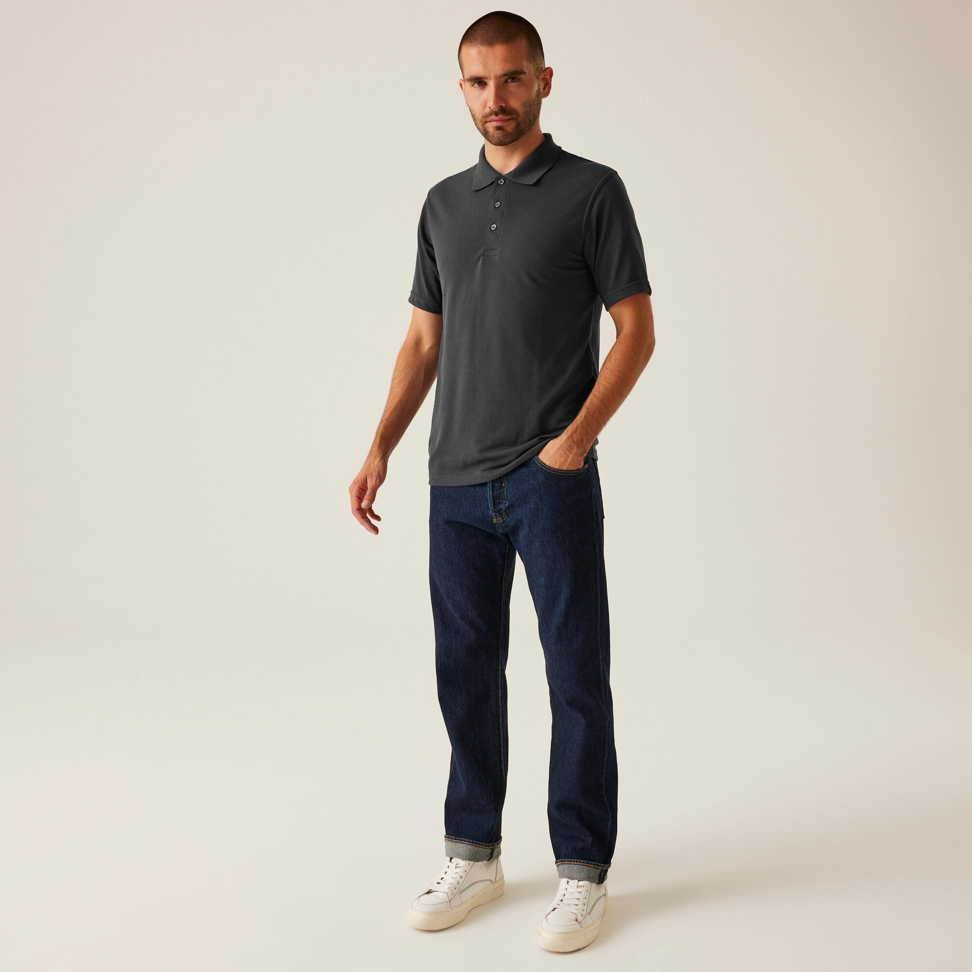 T-shirt Manches Courtes - Pro 65/35 randonnée homme 3/4