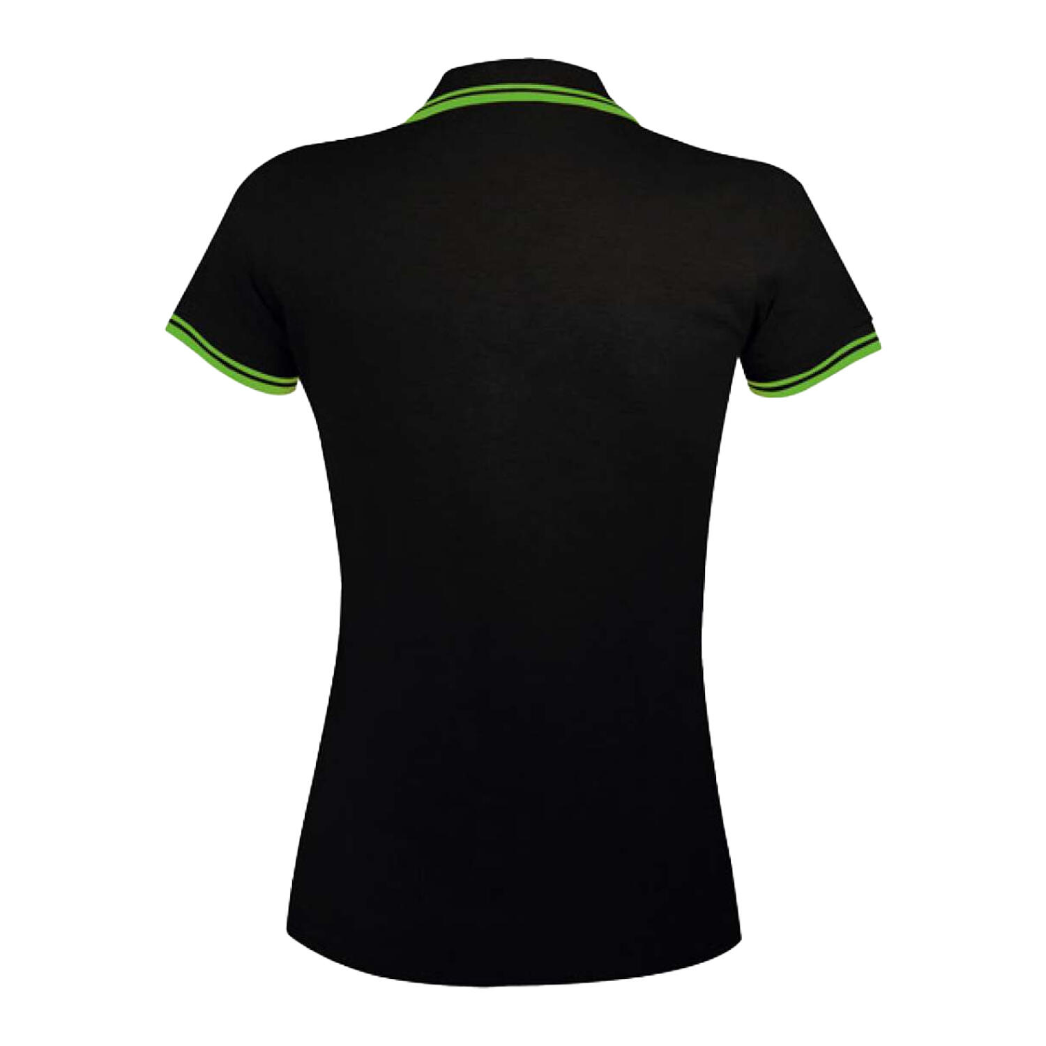Polo PASADENA Femme (Noir / Vert Clair) 2/3