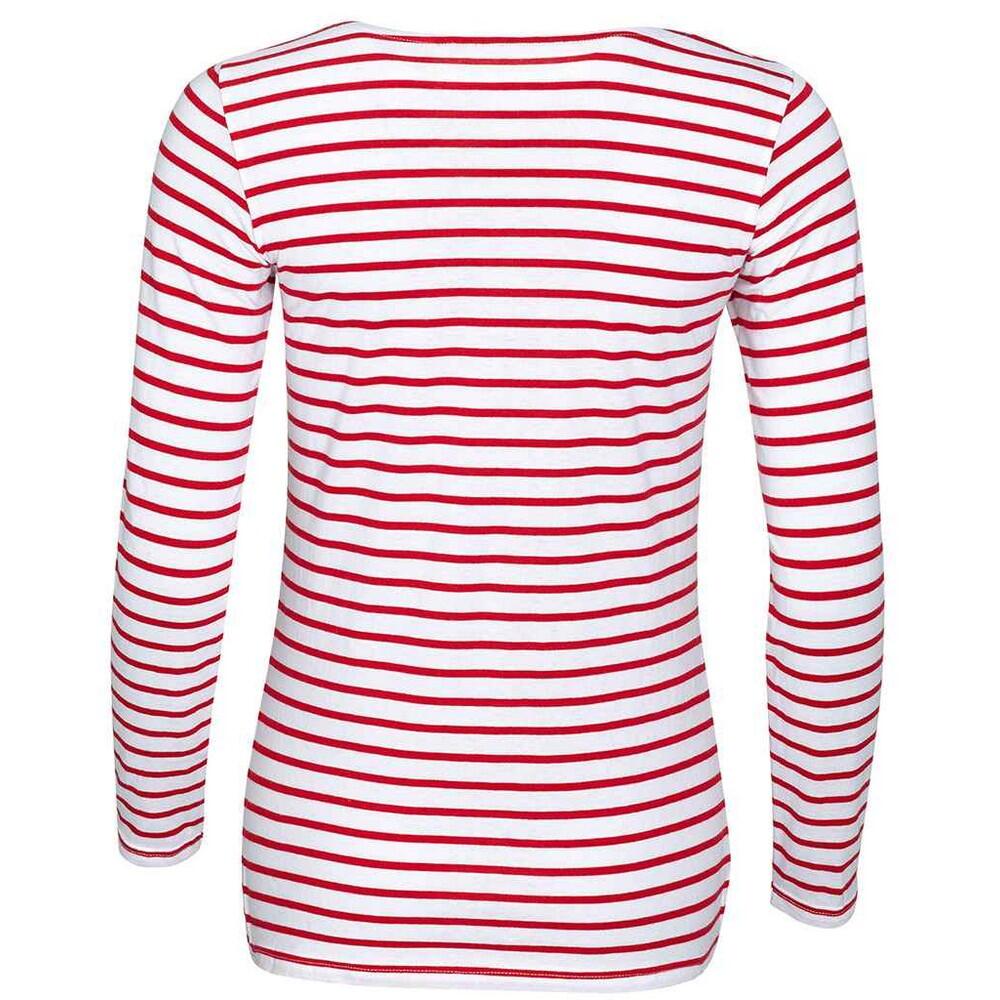 Tshirt MARINE Femme (Blanc / Rouge) 2/4