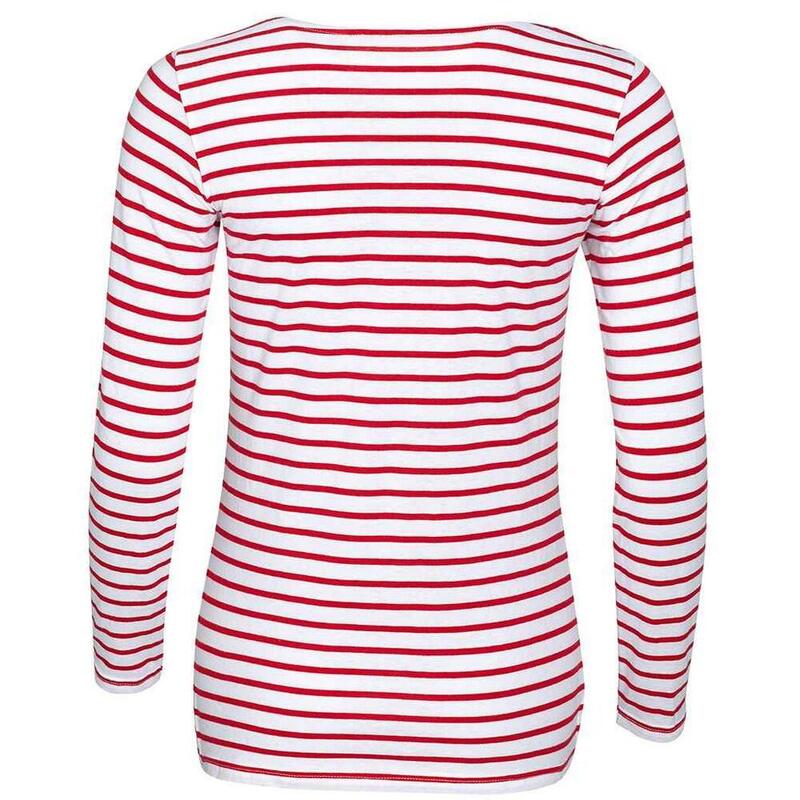Tricou Drumeții În Natură SOLS Marine In Dungi Femei