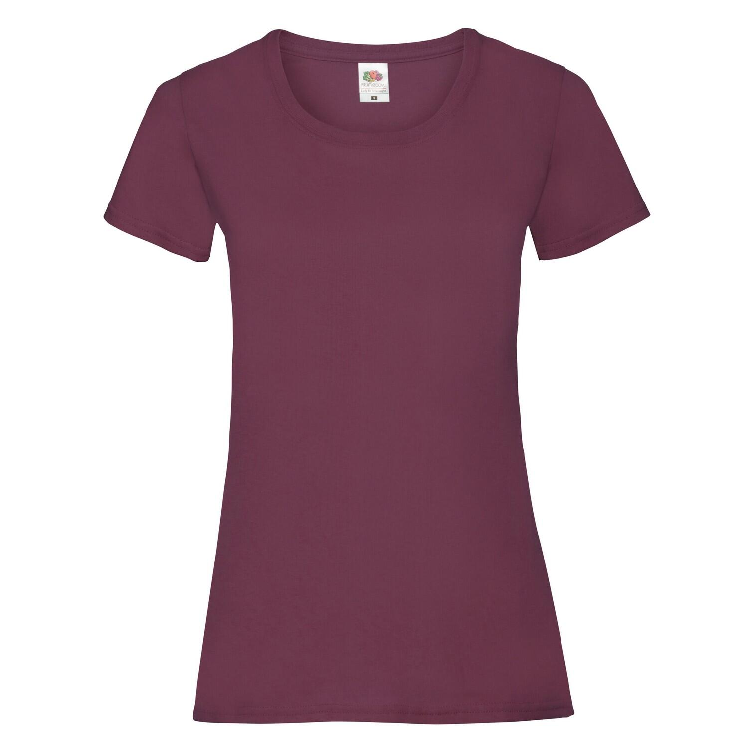 Tricou Drumeții În Natură Fruit Of The Loom Valueweight Femei