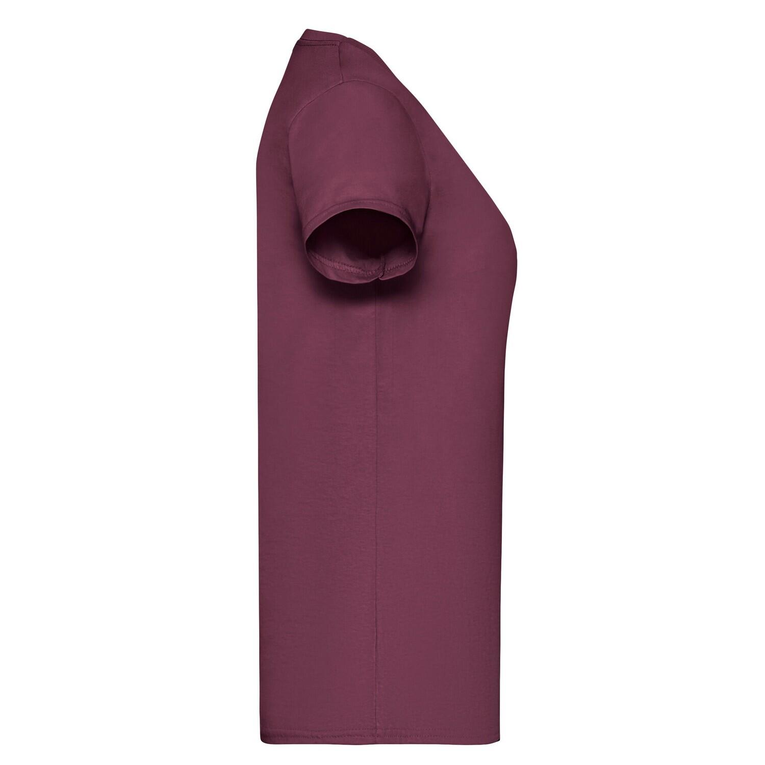 Tshirt VALUEWEIGHT Femme (Bordeaux) 3/3