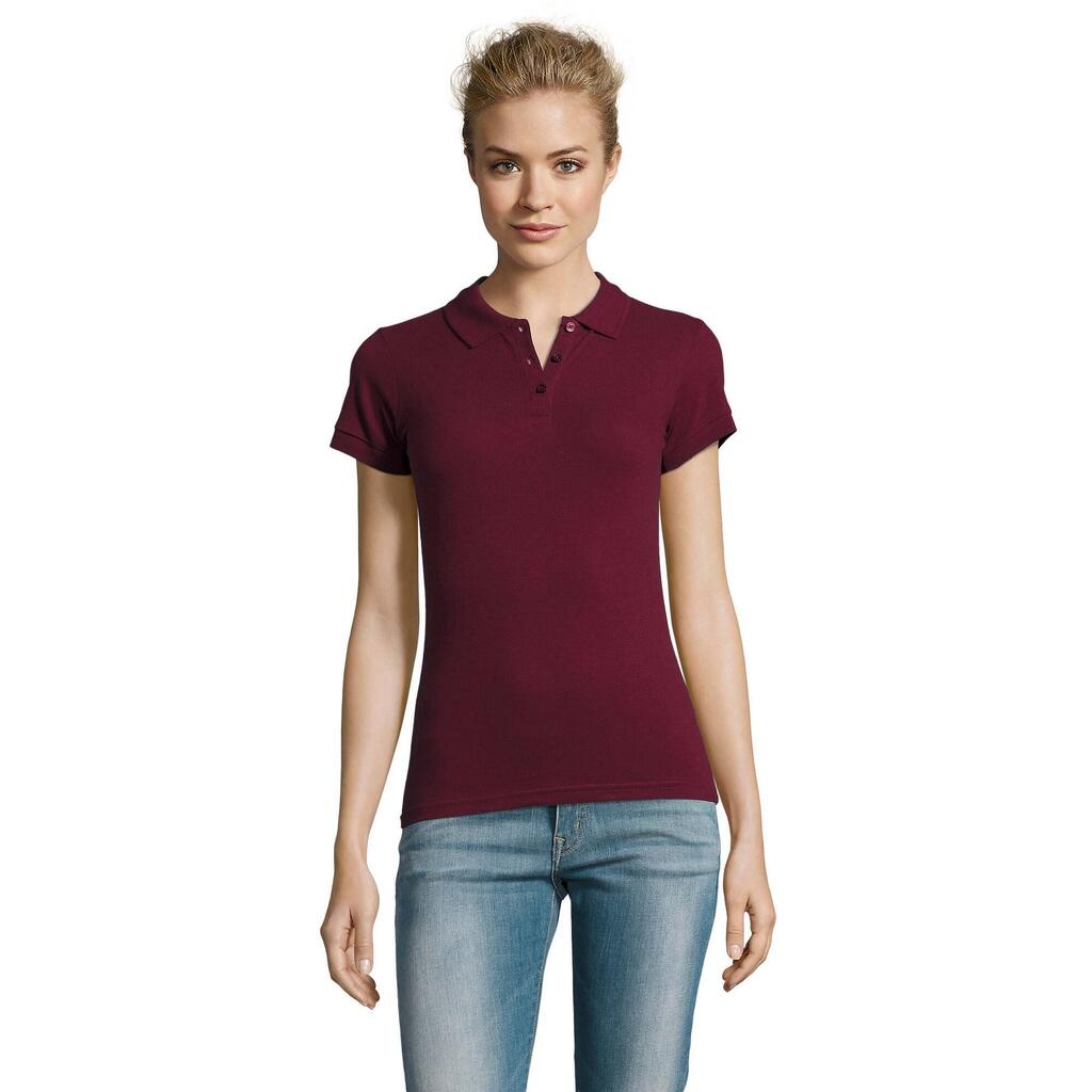 Womens/Ladies Perfect Polo Shirt (Burgundy)