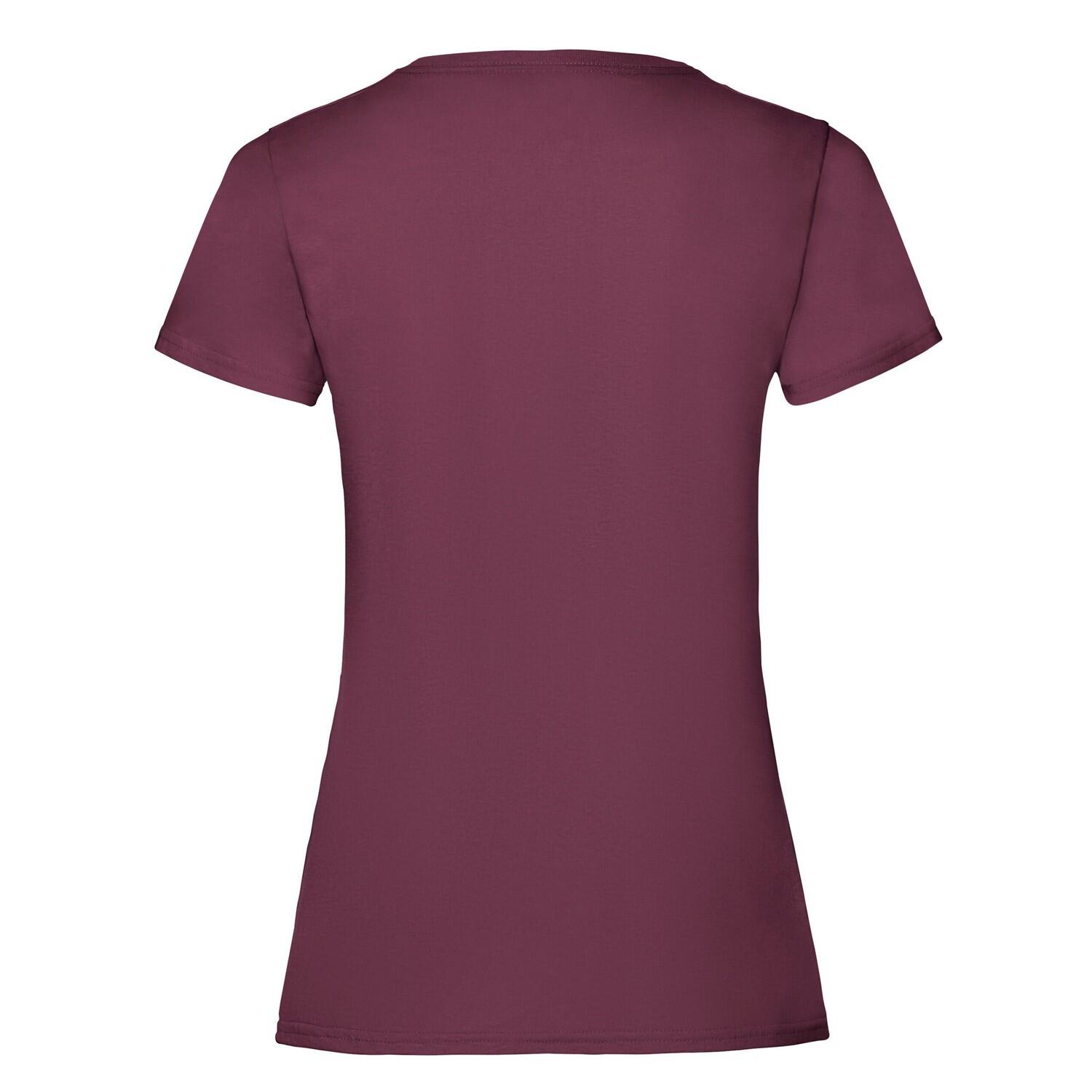 Tshirt VALUEWEIGHT Femme (Bordeaux) 2/3