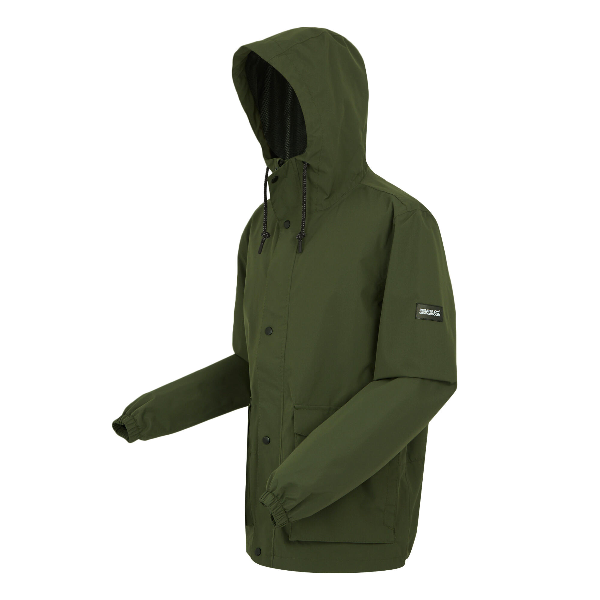 Mens Bayano II Waterproof Jacket (Dark Khaki) 3/5