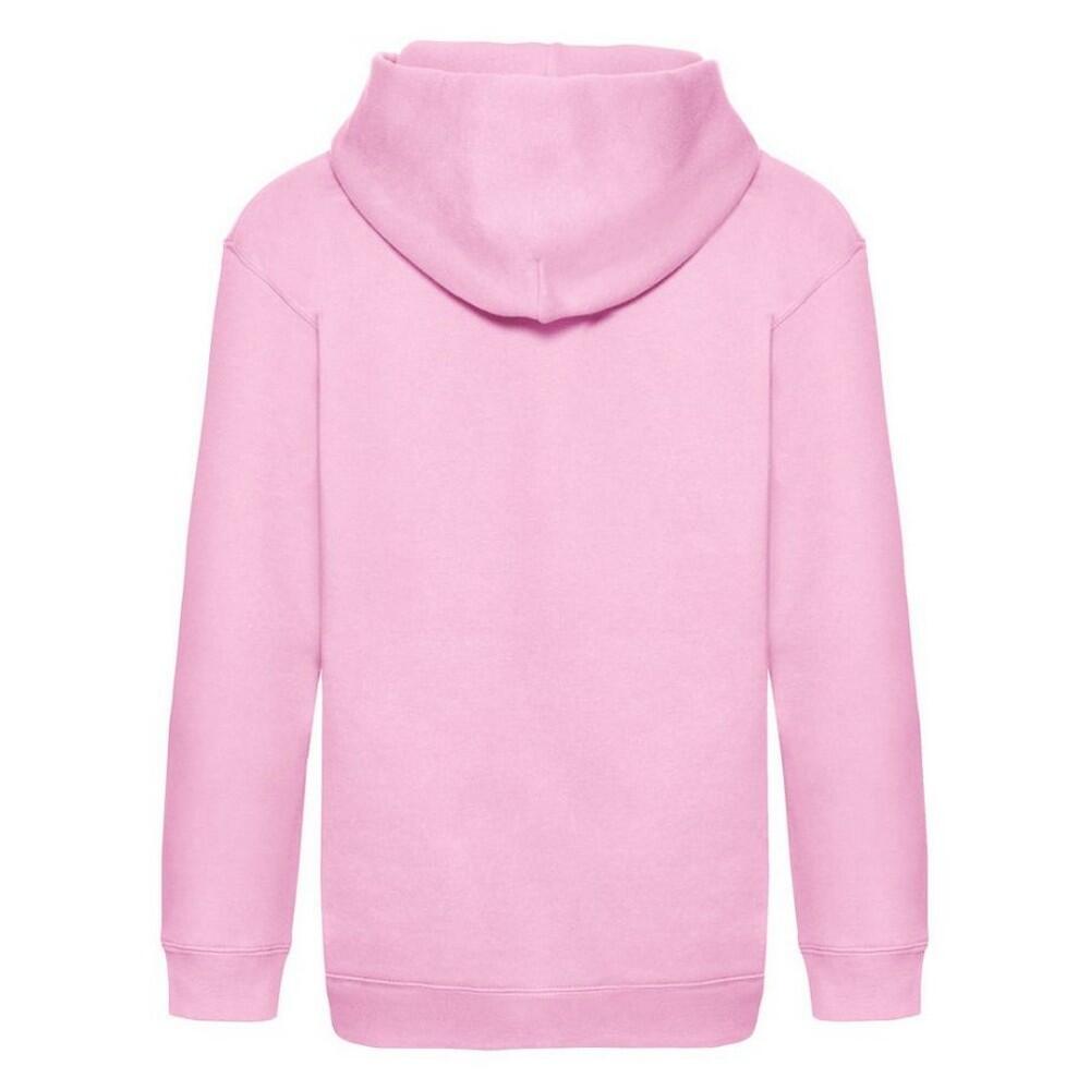 Felpa Con Cappuccio Bambini Fruit Of The Loom Premium Rosa Chiaro 2/2