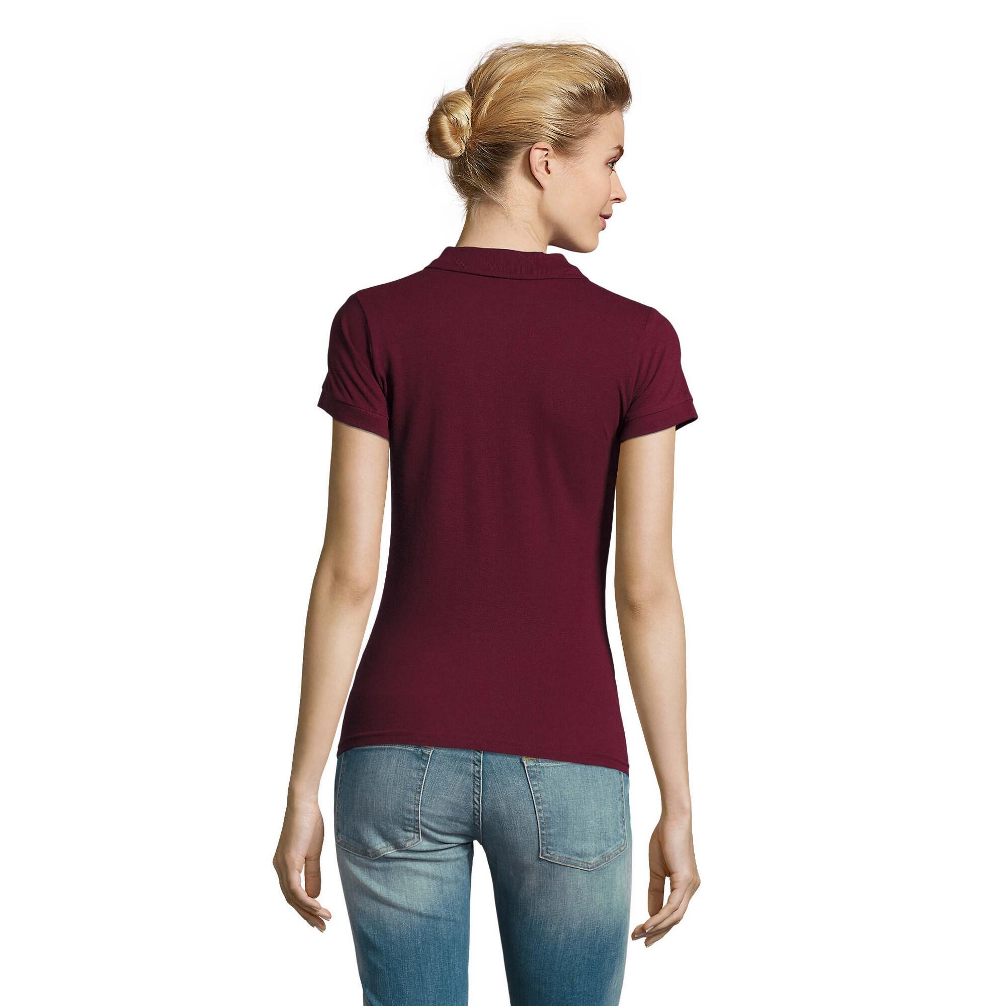 Dames Perfect Poloshirt (Bourgondië) 2/4