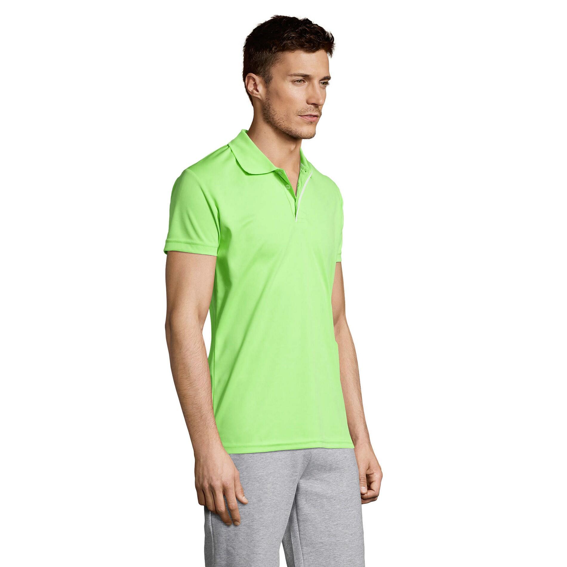 Polo PERFORMER Homme (Vert Pomme) 3/4