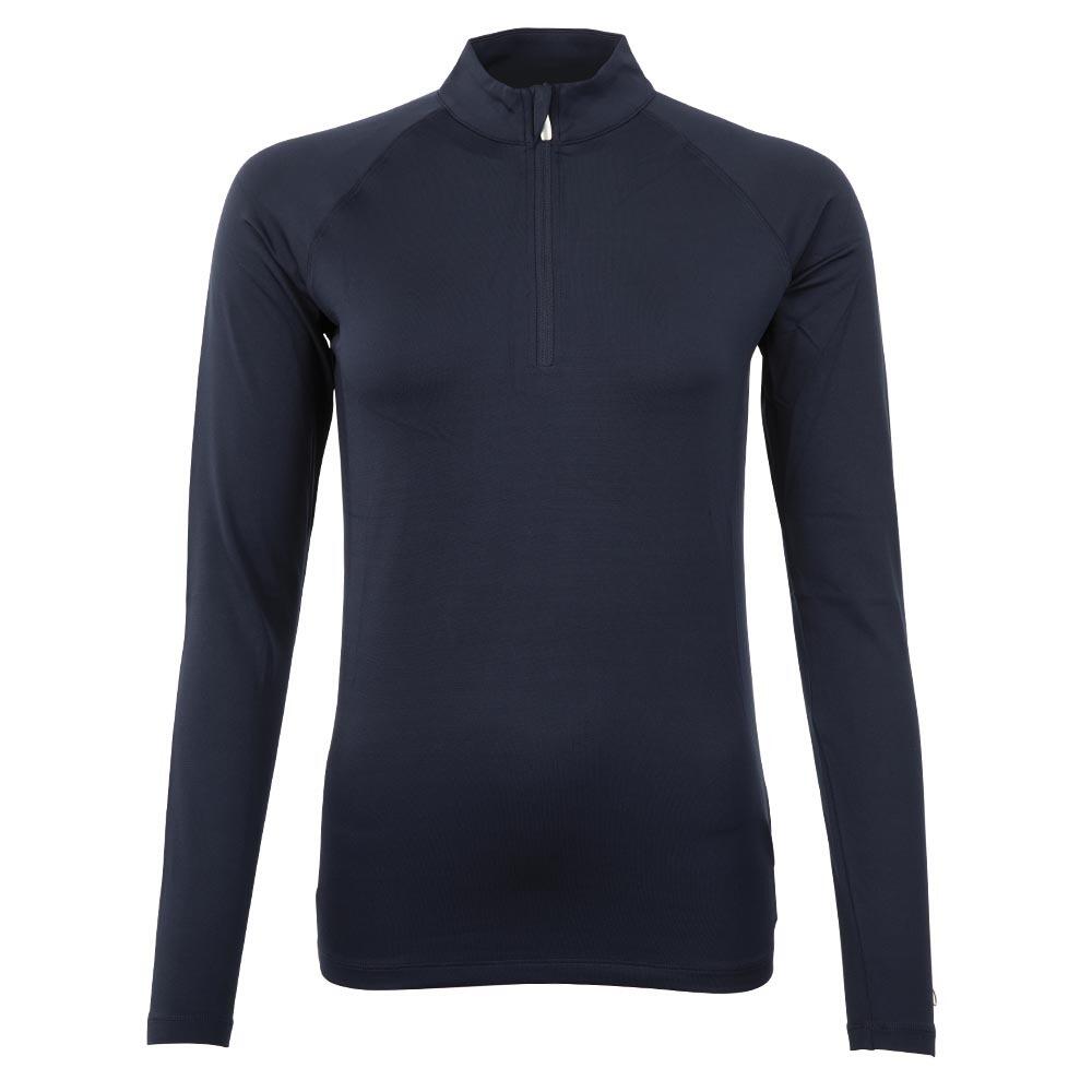 Br - Maillot Équitation Zip Manches Longues Br Equitation Event - Maillot Manches Longues - Bleu - 34 2xs - Decathlon