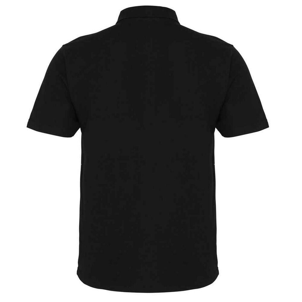 Heren Press Stud Werkpoloshirt (Zwart) 2/4
